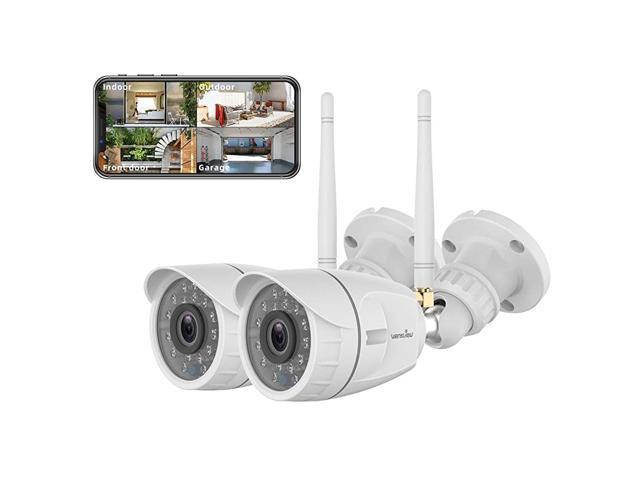 Outdoor Security 1080p Wireless Wifi Home Surveillance Waterproof With Night Vision Motion Detection Remote Access Works Alexa W4 2pack Newegg Com - Best Diy Wireless Outdoor Home Security System