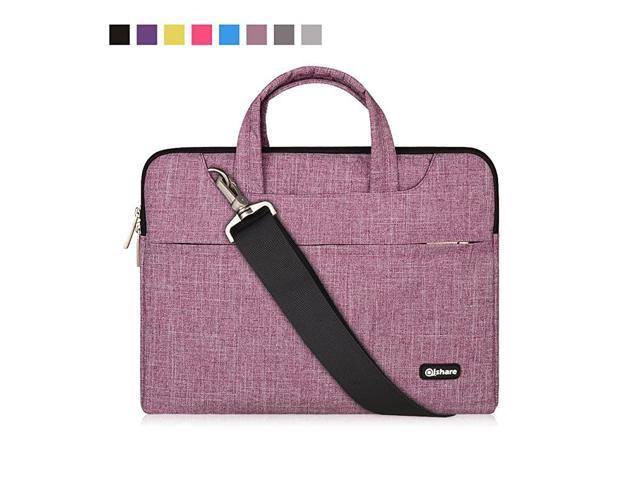 15 156 16 inch Laptop Case Laptop Shoulder Bag Multifunctional Notebook Sleeve Carrying Case With Strap for Lenovo Acer Asus Dell Lenovo Hp Samsung Ultrabook Chromebook 15Purple Lines