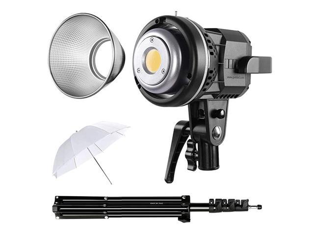 Outdoor Shooting Wedding Video Recording Soft Umbrella for YouTube GVM 80W Continuous Output Lighting Kit Bowens Mount LED Video Light CRI97+ 5600K with Tripod Stand 