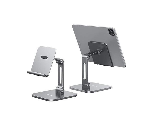 Foldable Tablet Holder ipad Phone Stands 3-in-1 Portable Adjustable Macbook Holder Laptop Stand for Desk Facetime Aluminum Alloy Silver Stand