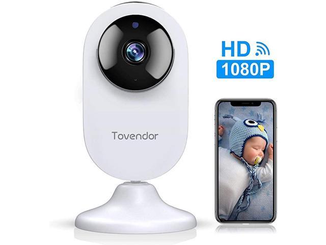 Mini Smart Home Camera 1080P 24G WiFi Security Camera Wide Angle Nanny Baby Pet Monitor with Two Way Audio Cloud Storage Night Vision Motion Detection