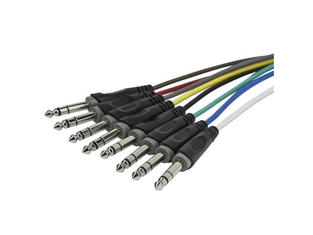 Monoprice 8-Channel 1/4 Inch TRS Male to 1/4 Inch TRS Male Snake 26AWG Cable C/d 20 Feet with 8 Balanced Mono/Unbalanced Stereo Lines 