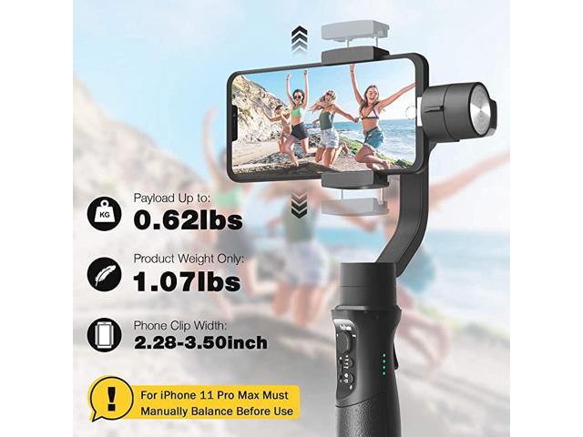 3Axis Gimbal Stabilizer for iPhone 12 11 PRO MAX X XR XS Smartphone