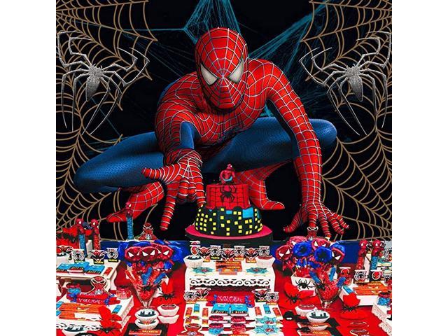 Super Hero Spiderman Photography Backdrop Party Decor Prop Boys Photo Background