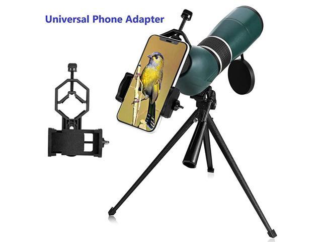 Multi Coated Optical Lens Hunting BAK4 Prism Small Size Spotting Scope for Bird Watching Spotting Scope 12-36x60mm Zoom with Tripod Carrying Bag and Phone Adapter Wildlife Scenery