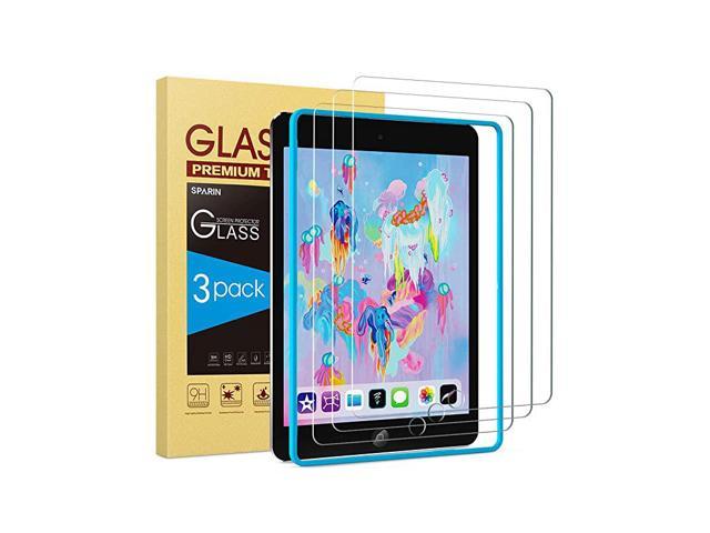 Alignment Frame / Tempered Glass / Apple Pencil Compatible SPARIN Screen Protector for iPad 10.2 Inch 7th Gen / iPad Air 3 2019 / iPad Pro 10.5 