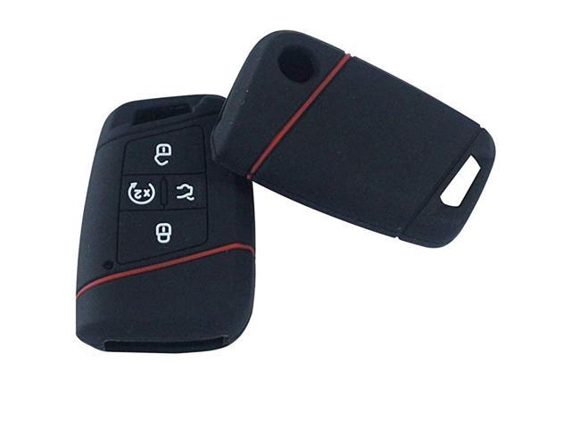 Remote Key Cover Fob Silicone Outer Case Skin Jacket for Volkswagen VW ...