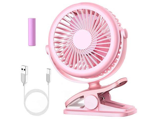 USB Mini Battery Operated Handheld Fans for Baby Car Home Office Outside Car Seat Fans for Backseat Baby Stroller Clip on Fan for Baby 