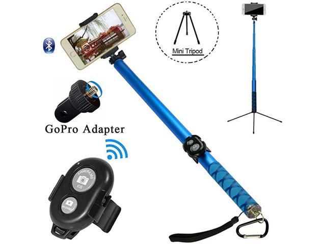 Professional Extendable Bluetooth with Built-in Remote Shut Topfit Selfie Stick