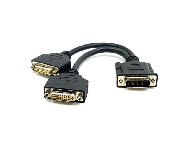 DMS 59 Pin Dual 2 DVI Monitors  DMS 59 Pin Male to Two DVI 24+5 Female Dual Monitor Extension Cable Adapter for Lhf Graphics Card dus 59 pin Dual dvi