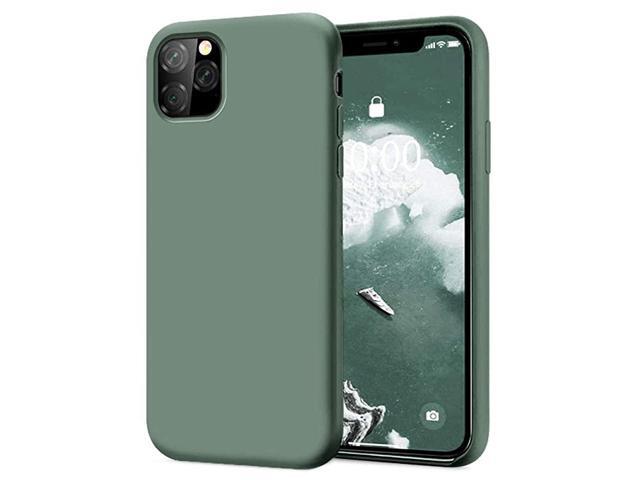 Iphone 11 Pro Max Case Soft Silicone Gel Rubber Bumper Case Anti Scratch Microfiber Lining Hard Shell Shockproof Full Body Protective Case Cover For Apple Iphone 11 Pro Max Pine Green Newegg Com