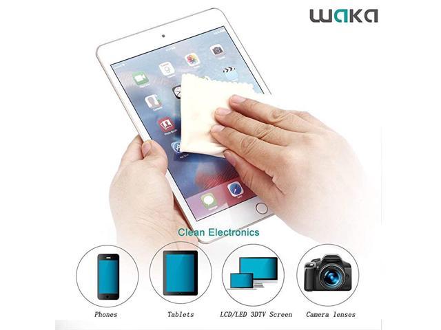 iPad waka 10 Pack Microfiber Cleaning Cloth 6x7 Camera Lens Cell Phone Sunglass Wipes Lint Free Cloth for Eye Glasses iPhone Laptops TV Screen Eyeglass Cleaner Computer 