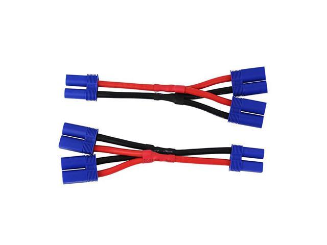 OliYin 2pcs EC5 2-Male to 1-Female Parallel Adapter Wire Cable 12awg... 