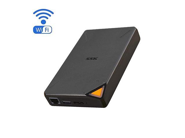 2TB Portable NAS External Wireless Hard Drive with Own WiFi Hotspot Personal Cloud Smart Storage Support AutoBackup PhoneTablet PCLaptop Wireless Remote Access
