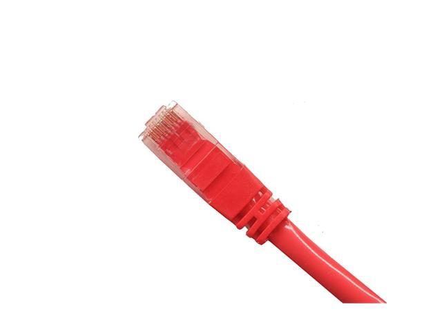 7 Feets UTP with Molded Snagless Boot Red PcConnectTM CAT5E Ethernet Crossover Cable 