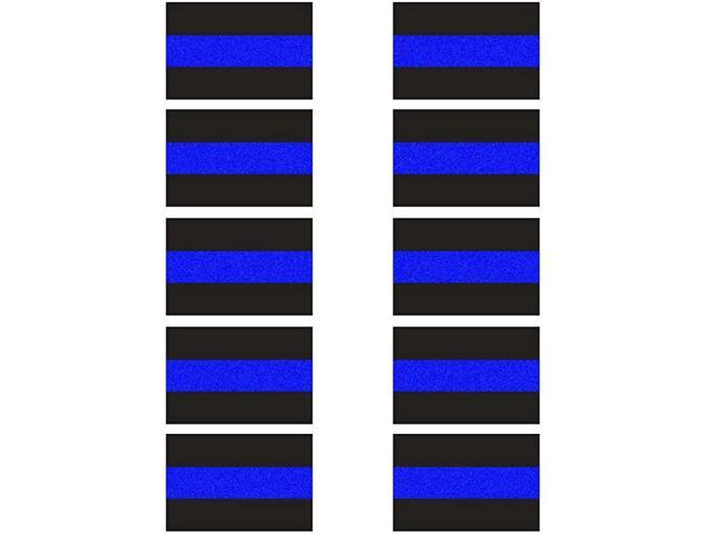 THIN BLUE LINE REFLECTIVE LAW ENFORCEMENT/POLICE Vinyl Decal Sticker Set of 4 