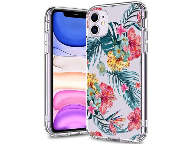 Iphone 11 Case Clear With Design For Girls Women12ft Drop Testedmilitary Grade Shockproofslip Resistant Slim Fit Protective Phone Case For Apple Iphone 11 61 Inch 19 Tropical Leaves Newegg Com