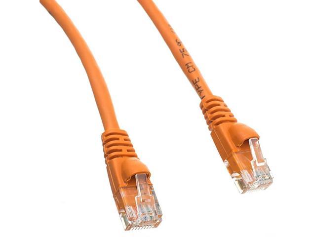 90 Ft Made in USA, RJ45 Computer Networking Cord - White Cat5e Ethernet Patch Cable UL cm and 100% Copper. 24AWG, 50u Gold Plating 