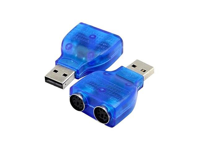 Dual PS2 Female to USB Male Converter Adaptor Cable F/M For Mouse & Keyboard 