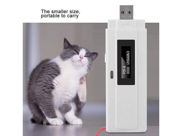 Microchip Scanner Portable Pet Tracking Finder RFID 134.2Khz Support ISO11784 11785 FDX-B and EMID USB Charger 