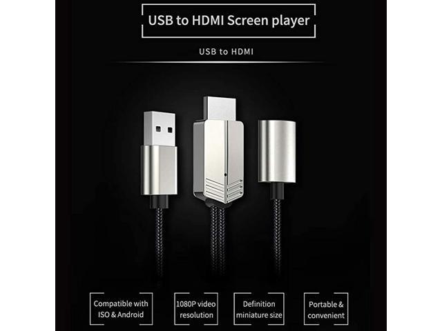 3 in 1 Phone to HDMI Cable HD TypeCMicro USBiOS to TV Projector 66ft