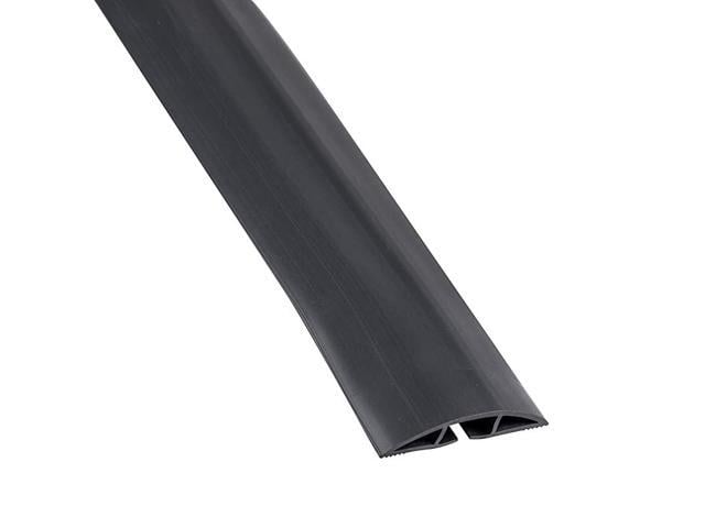 Cordinate 10 ft Floor Cord Cover, Rubber, Low Profile, Cable Protector, Black, 49628