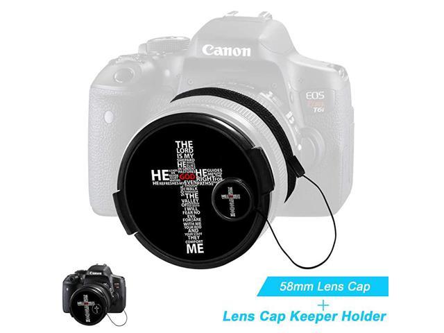 Two NEW Canon 55mm Snap On Front Lens Cap Canon DSLR SLR Lenses 