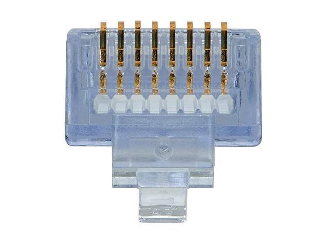 Network Tool Kits Cable Tester 50 pcs Pass-Through Connector plug Crimp Crimper 
