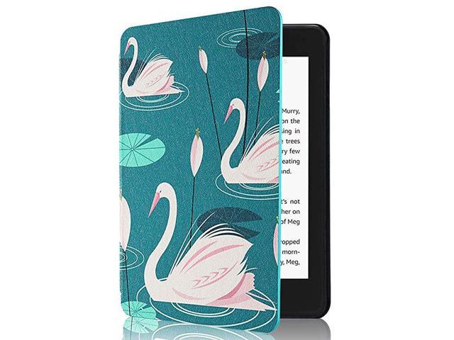 Kindle Paperwhite Case All New PU Leather Smart Cover with Auto Sleep Wake Feature for Kindle Paperwhite 10th Generation 2018 Released Swan