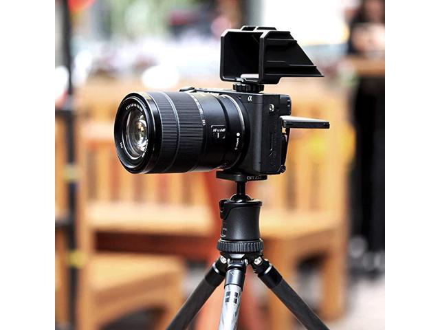 UURig Vlog Selfie Flip Screen for Mirrorless Camera for Sony A7R3 A7III A7II A6000/A6300/A6500 Cold Shoe Bracket Microphone Mount for Fujifilm XT3 XT20 Canon Panasonic GX85 Nikon Z7 Reverse Mirror 