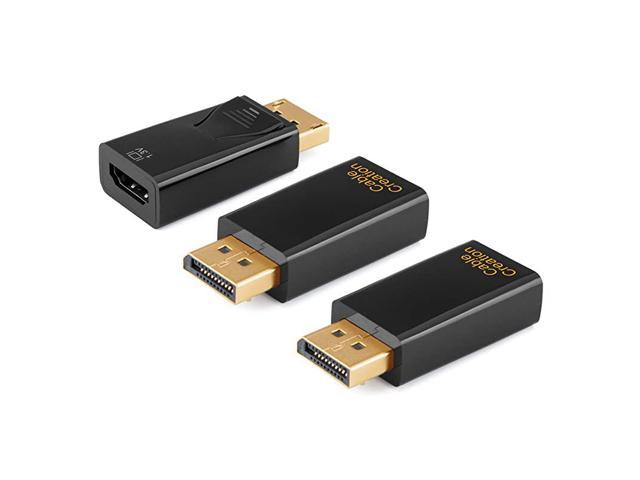 Dp To Hdmi Adapter 3pack 1080p Gold Plated Displayport To Hdmi Converter Male To Female 13v