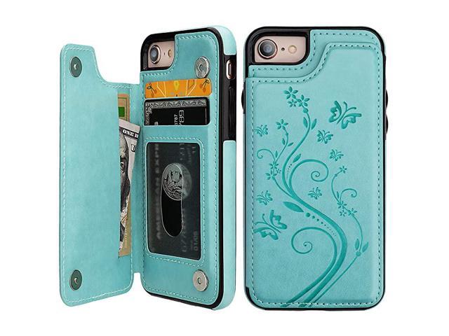 Durable Soft Wallet Cover for iPhone 7 PU Leather Flip Case for iPhone 7 
