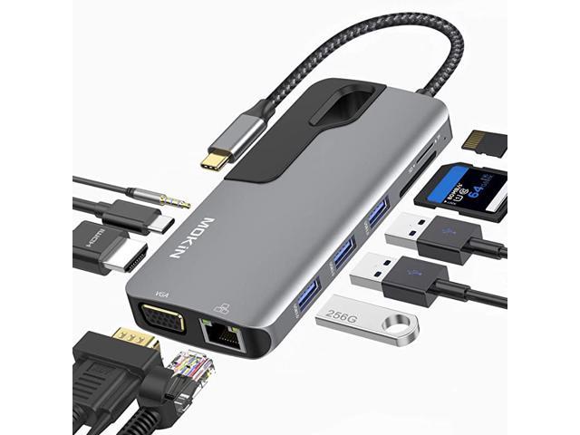 C Hub Adapter for MacBook Pro Thunderbolt 3 Adapter10in1 C Dongle with ...