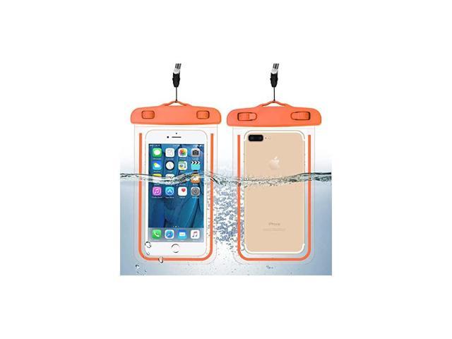 Waterproof Bag with Luminous Underwater Pouch Phone Case Outdoor Drifting Mobile Phone Bag Swimming Bag with Lanyard