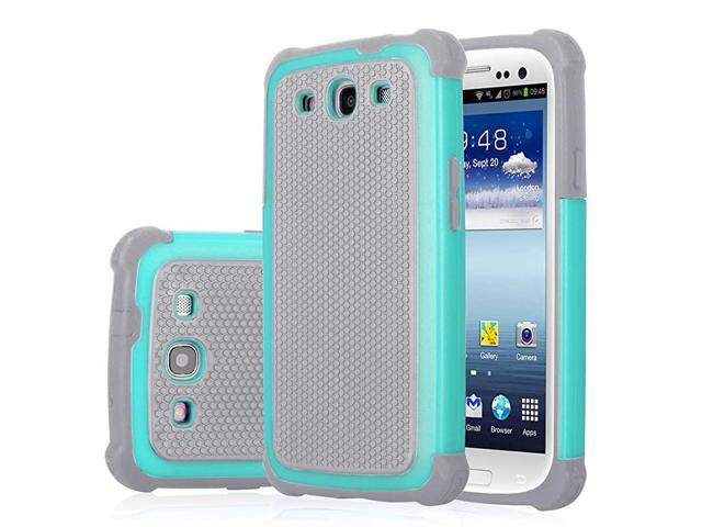 Galaxy S3 Case Shock Proof Scratch Absorbing Rubber Plastic Impact Rugged Slim Hard Case Cover Shell for Samsung Galaxy S3 S III I9300 GS3 All Carriers - Newegg.com