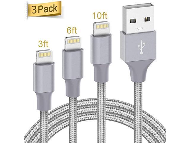 3 Pack 3FT USB Cable MFI Certified iPhone Charger Lightning Cable Fast Charging & Syncing Cord for Apple iPhone Xs/Xs Max/XR/X/8/8 Plus/7/7 Plus/6S/6S Plus/Air/Mini/iPod Touch/Case Infinite Power 3 Pack 3FT USB Cable MFI Certified iPhone Charger Lightning Cable Fast Charging & Syncing Cord for Apple iPhone Xs/Xs Max/XR/X/8/8 Plus/7/7 Plus/6S/6S Plus/Air/Mini/iPod Touch/Case Infinite Power