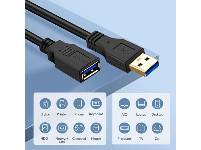 Usb 30 Extension Cable 12 Ft Usb Extension Cable Usb 30 Extender Cord Type A Male To Female Data 8032