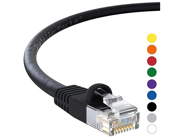 100Ft Cat6 UTP Ethernet Network Booted Cable Black by KonnektaCable 