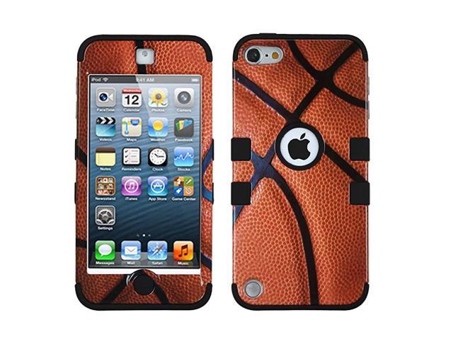 iPod Touch 5th/ 6th Gen Hybrid Tuff Case Cover Basket Ball Screen Protector 