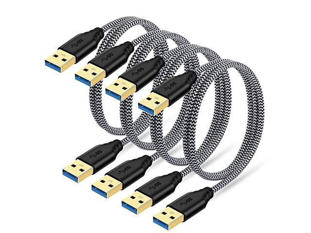 2 packs Short 3FT USB Printer Cable Printer Scanner Cable For HDD Enclosure 