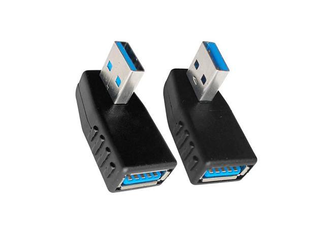 USB 30 Male to Female 90 Degree Right Angle Extension Adapter USB Leftward and Rightward Connector