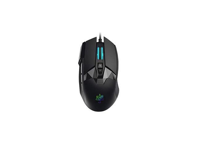 Pro Performance Silent Gaming Mouse Wired Gaming Mouse w 9 Programmable Buttons including Sniper rapid fire key 12000 DPI 1000 Hz Force Adjustable Buttons Custom Gamer Profiles and more