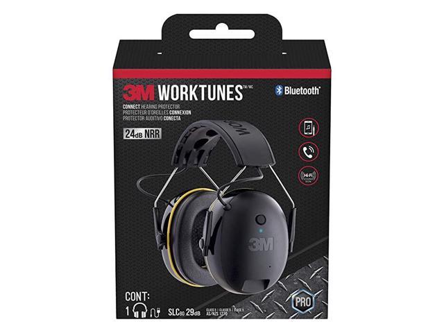 WorkTunes Connect Hearing Protector with Bluetooth Technology, 24 dB NRR, Ear protection for Mowing, Snowblowing, Construction, Work Shops