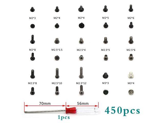 ZERO HOME 450pcs Laptop Notebook Computer Screw Replacement Kit Set with Screwdriver for IBM HP Dell Lenovo Samsung Sony Toshiba Gateway Acer Asus 