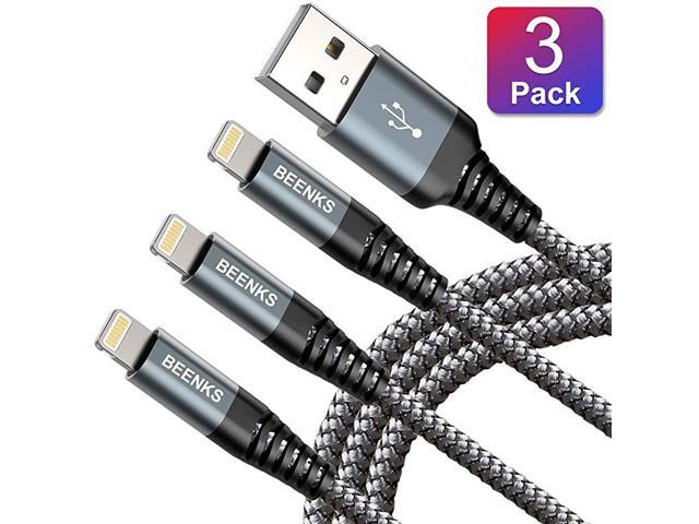 iPhone Charger Cable 10FT 3Pack Nylon Braided Fast Charging Lightning Cable 10 Foot Long Cord Compatible with for iPhone 11 Pro Max/X/XS/XR/8 Plus/7 Pus/ 6s Plus/5 SE/Pad Mini/Air
