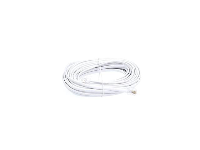 RJ11 6P4C Modular Telephone Extension Cable Phone Cord Line Wire Beige