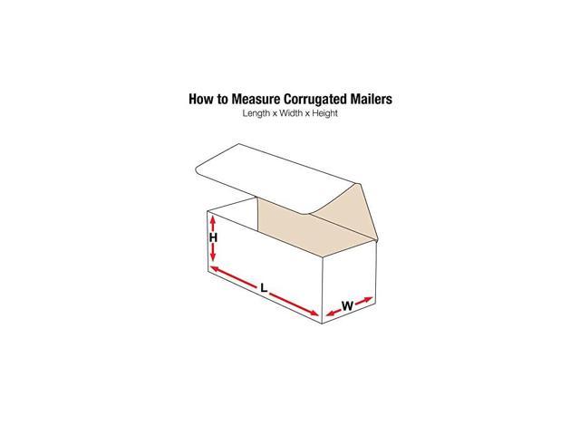 Oyster White Aviditi M844 Corrugated Mailer 8 Length x 4 Width x 4 Height Bundle of 50 