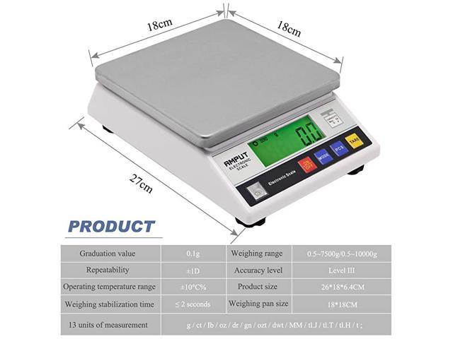 High Precision 10kg x0.1g Digital Accurate Balance with Counting Function  Lab Scale