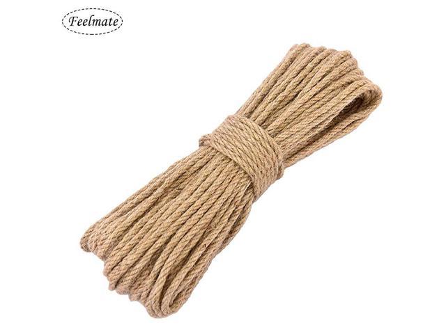 656 Feet Natural Jute Twine Gift Twine String 4Ply 2mm Arts Crafts Jute Rope for Gift Wrap DIY Decoration 