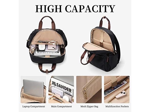 GOLF SUPAGS Convertible Tote Backpack Wide Top Open Computer Backpacks  Water Resistant Travel Work Casual Daypack College Bag Fits 15.6 Inch  Notebook